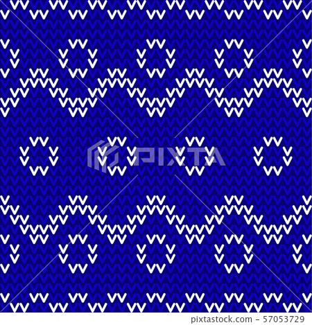 seamless blue and white knitted background - Stock Illustration ...