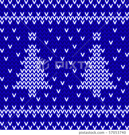 seamless blue and white knitted background seamless blue and white knitted background 57053740