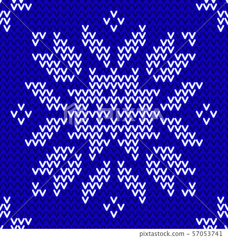 seamless blue and white knitted background 57053741