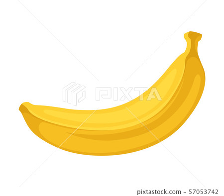 One banana. Vector illustration on a white background. 57053742
