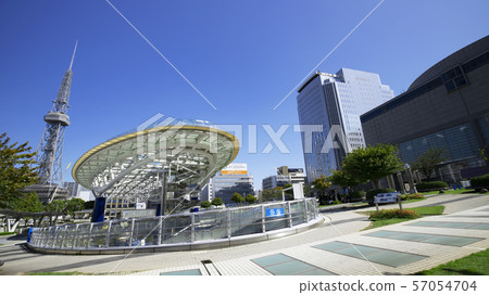 Oasis 21 neighborhood and TV tower 57054704
