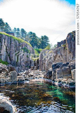 Tojinbo懸崖和海面 57054767