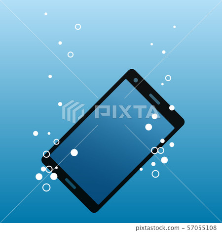 Smartphone that fell into the water 57055108