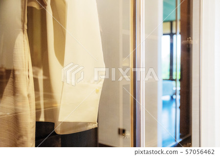 Shirt in wardrobe. Shirt in wardrobe. 57056462