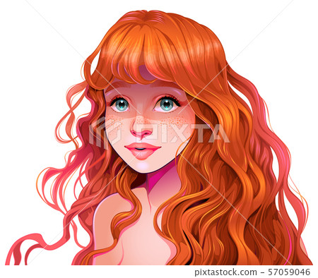 Girl with red hair Girl with red hair 57059046