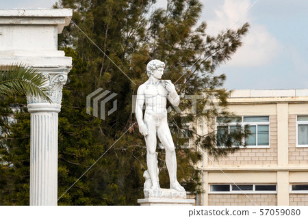 Copy of Michelangelo's David. Replica of famous 57059080