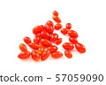 fresh goji berries isolated on a white background 57059090