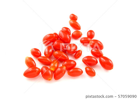 fresh goji berries isolated on a white background 57059090