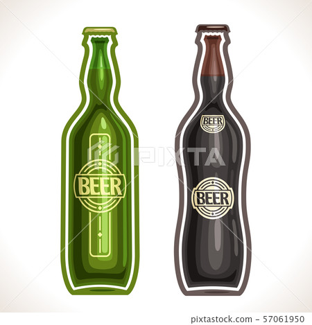 Vector bottles of  beer 57061950