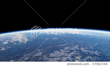 Near, low earth orbit blue planet. this image elements furnished by NASA Near, low earth orbit blue planet. this image elements furnished by NASA 57062348