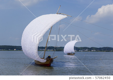 Sightseeing sailing ship in Kasumigaura 57062450