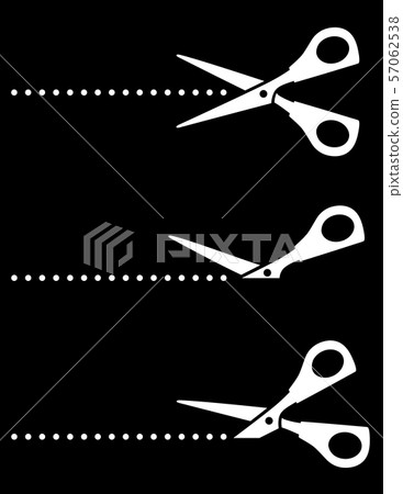 black set of scissor icons with points black set of scissor icons with points 57062538