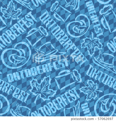 Vector seamless pattern for oktoberfest - Stock Illustration [57062697 ...
