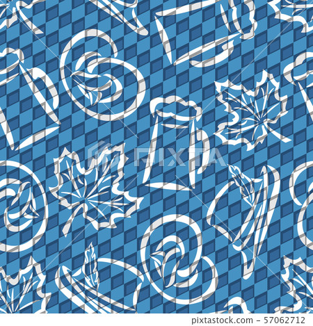 Vector seamless pattern for oktoberfest - Stock Illustration [57062712 ...