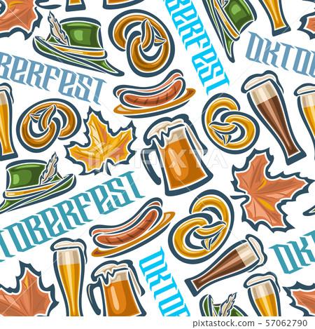 Vector seamless pattern for oktoberfest - Stock Illustration [57062790 ...