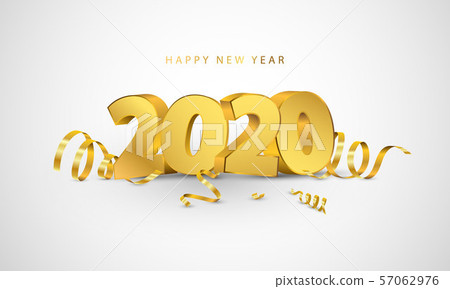 Happy New Year 2020 background. 57062976