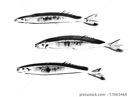 Saury, Sanma, Saury, Fish, Autumn, Autumn... - Stock Illustration ...