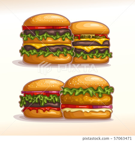 Vector logo for burger menu 57063471