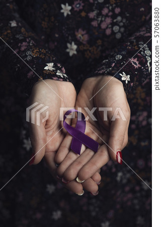 purple ribbon against the violence against women purple ribbon against the violence against women 57063880