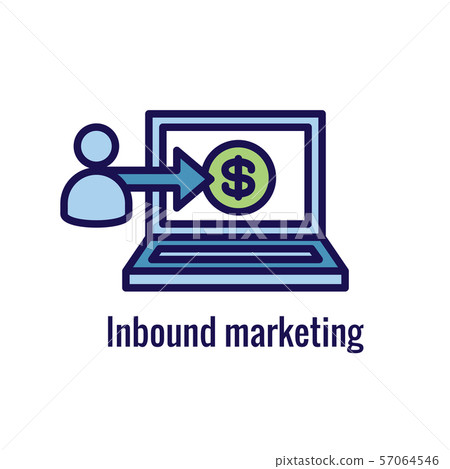 Social Media Ads Icon with advertising imagery, 57064546