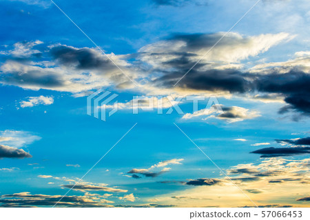 .colorful dramatic sky with cloud at sunset .colorful dramatic sky with cloud at sunset 57066453