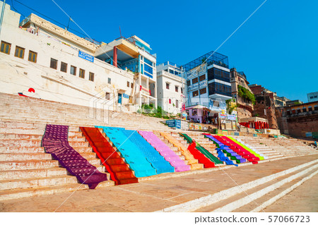 Varanasi Ghats in north India 57066723