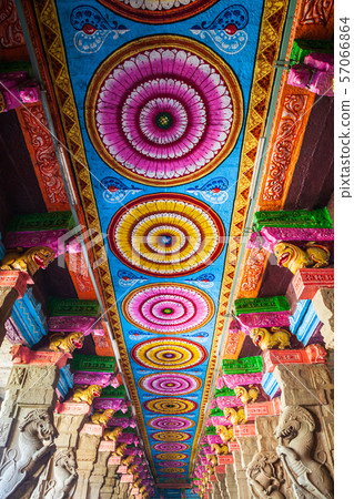 Pattern decor of Meenakshi Temple Pattern decor of Meenakshi Temple 57066864
