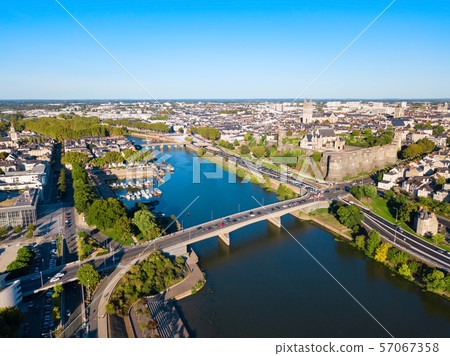 Angers aerial panoramic view, France Angers aerial panoramic view, France 57067358