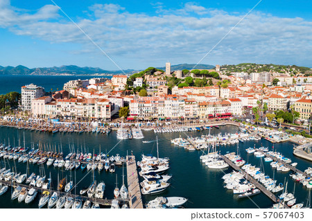 Cannes aerial panoramic view, France Cannes aerial panoramic view, France 57067403