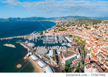 Cannes aerial panoramic view, France Cannes aerial panoramic view, France 57067406