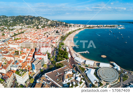 Cannes aerial panoramic view, France Cannes aerial panoramic view, France 57067409