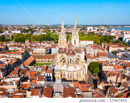 Bayonne aerial panoramic view, France Bayonne aerial panoramic view, France 57067445