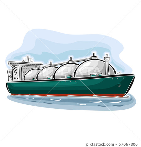 Vector logo for LNG Tanker Vector logo for LNG Tanker 57067806