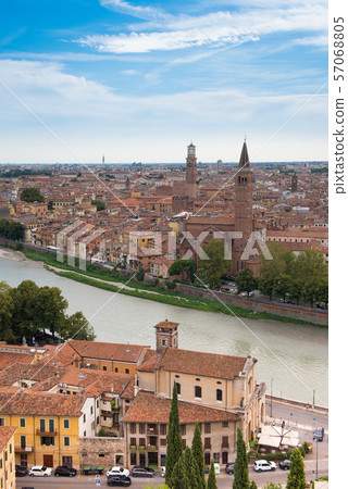 世界文化遺產維羅納都市風景意大利 世界文化遺產維羅納都市風景意大利 57068805