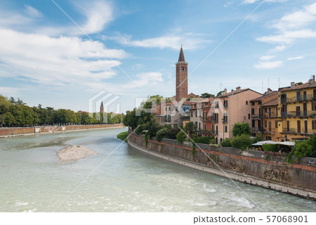 World cultural heritage Verona cityscape Italy 57068901