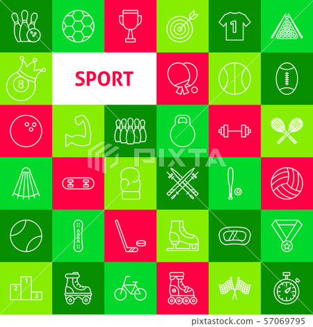 Vector Sport Line Icons 57069795