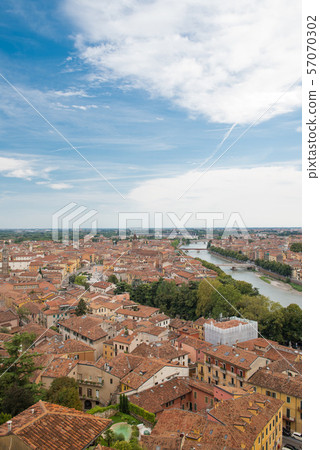 世界文化遺產維羅納都市風景意大利 57070302