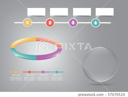 3d desk infographic vector with golden ball - Stock Illustration ...