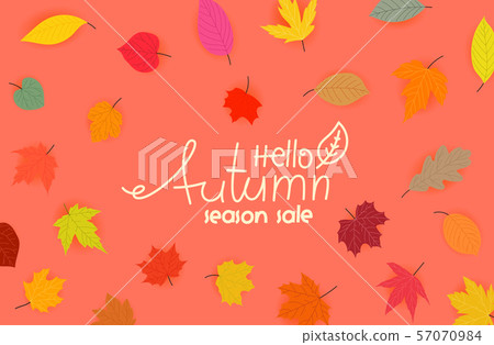 Autumn special offer calligraphic logo with color Autumn special offer calligraphic logo with color 57070984