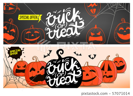 Trick or treat. Special offer banners with Trick or treat. Special offer banners with 57071014
