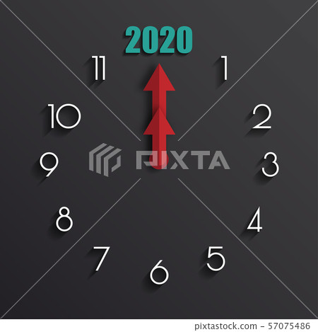Happy new year 2020 . Greetings card. abstract Happy new year 2020 . Greetings card. abstract 57075486