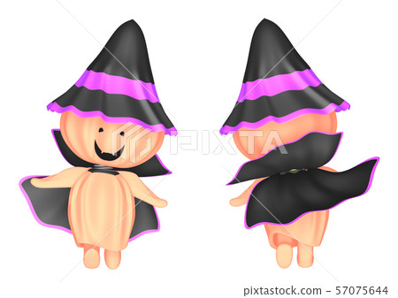 Golden pumpkin doll Halloween white background Golden pumpkin doll Halloween white background 57075644