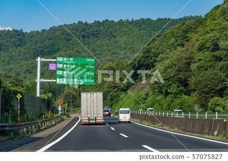 Gifu Prefecture Meishin Expressway Next is the exit of Sekigahara Interchange Gifu Prefecture Meishin Expressway Next is the exit of Sekigahara Interchange 57075827