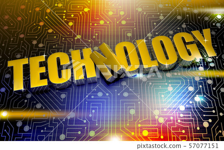 Technology text 3d.Technology text pattern-插圖素材 [57077151] - PIXTA圖庫