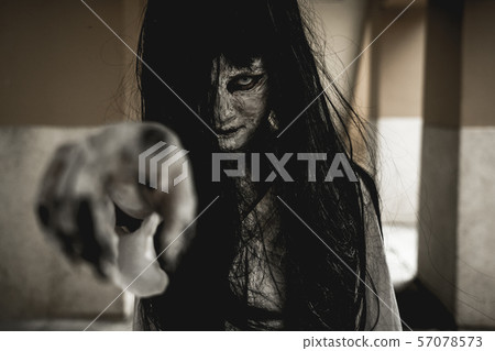 Halloween or horror concept, Women dressed in Halloween or horror concept, Women dressed in 57078573