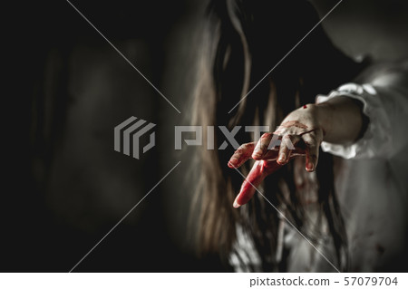 Killer or Zombie woman. 57079704