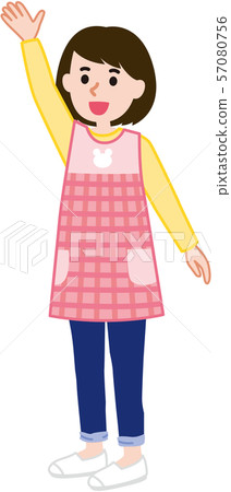 育兒姿勢舉手 57080756