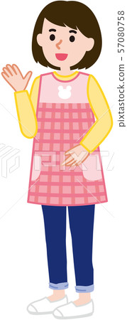 Nursery teacher pose talk 57080758