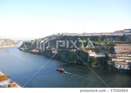 A trip to Portugal: Looking up the Douro River from Don Luis I Bridge A trip to Portugal: Looking up the Douro River from Don Luis I Bridge 57080864