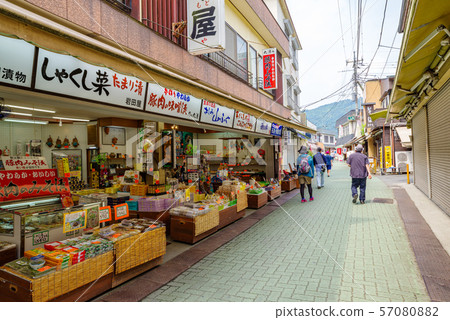 A shopping street on the way from Nagatoro Station to Iwamata (Nagatocho, Saitama Prefecture) 57080882